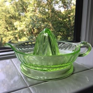 Depression glass vintage juicer